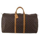 LOUIS VUITTON Monogram Keepall 60 Boston Bag M41422 LV Auth 189524-13
