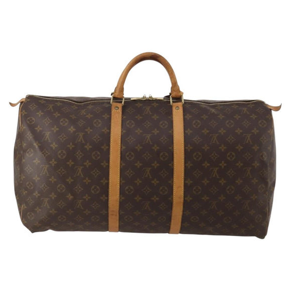 LOUIS VUITTON Monogram Keepall 60 Boston Bag M41422 LV Auth 189524