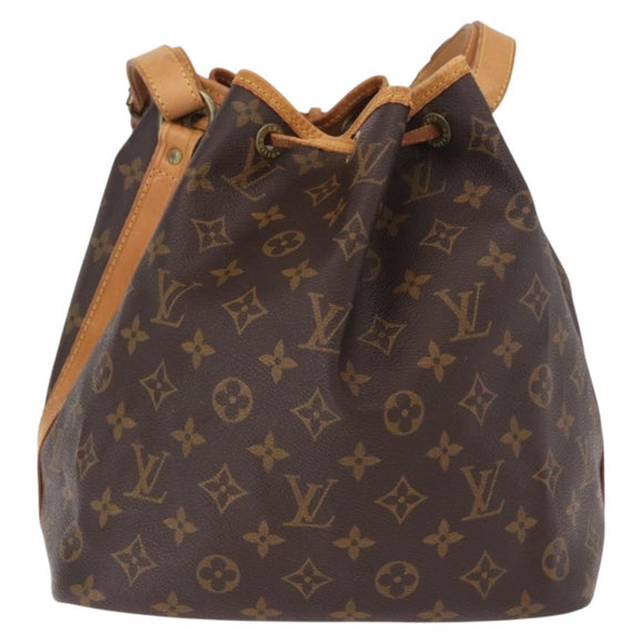 LOUIS VUITTON Monogram Petit Noe Shoulder Bag M42226 LV Auth 189525