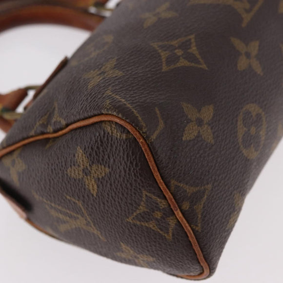 LOUIS VUITTON Monogram Mini Speedy Hand Bag M41534 LV Auth 189530