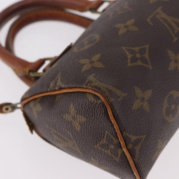 LOUIS VUITTON Monogram Mini Speedy Hand Bag M41534 LV Auth 189530