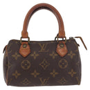 LOUIS VUITTON Monogram Mini Speedy Hand Bag M41534 LV Auth 189530-13
