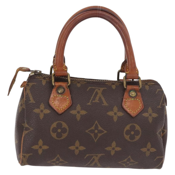 LOUIS VUITTON Monogram Mini Speedy Hand Bag M41534 LV Auth 189530