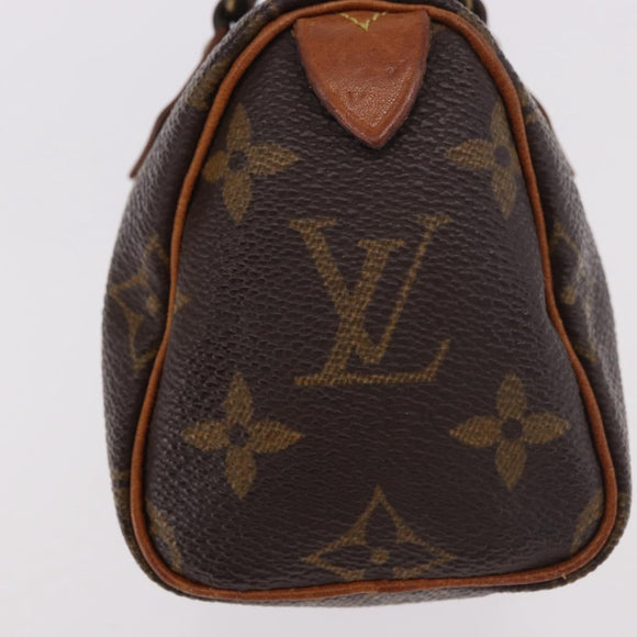 LOUIS VUITTON Monogram Mini Speedy Hand Bag M41534 LV Auth 189530