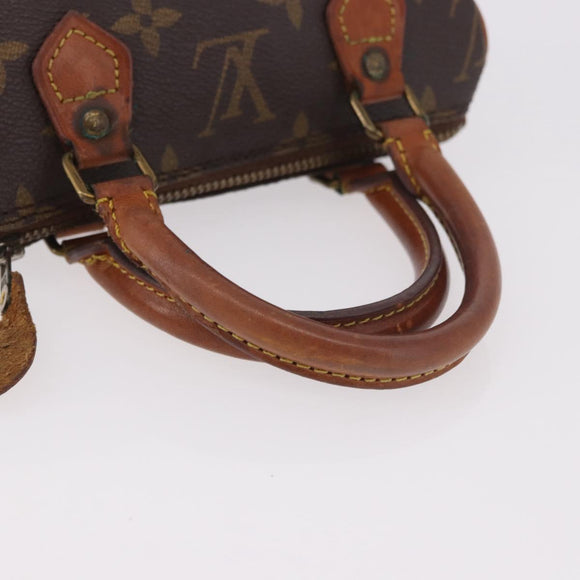 LOUIS VUITTON Monogram Mini Speedy Hand Bag M41534 LV Auth 189530