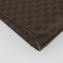 CELINE Macadam Canvas Shoulder Bag PVC Leather Brown Gold Auth 189539A-16