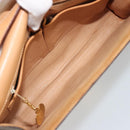CELINE Macadam Canvas Shoulder Bag PVC Leather Brown Gold Auth 189539A-10
