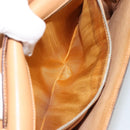 CELINE Macadam Canvas Shoulder Bag PVC Leather Brown Gold Auth 189539A-11