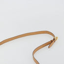 CELINE Macadam Canvas Shoulder Bag PVC Leather Brown Gold Auth 189539A-8