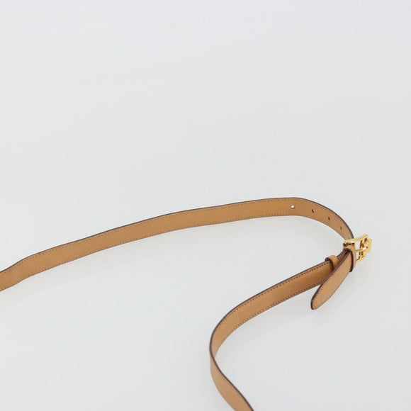 CELINE Macadam Canvas Shoulder Bag PVC Leather Brown Gold Auth 189539A