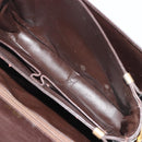 CELINE C Sulky Horse Carriage Schoudertas Canvas Beige Goud Auth 189540A-11