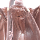 CELINE C Sulky Horse Carriage Schoudertas Canvas Beige Goud Auth 189540A-19