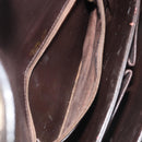 CELINE C Sulky Horse Carriage Schoudertas Canvas Beige Goud Auth 189540A-22