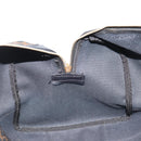 CELINE Macadam Canvas Boston Bag PVC Leather Black Gold Auth 189541A-22