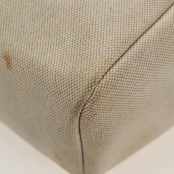HERMES Herbag A Dos Backpack Canvas 2way Beige Silver Auth 189543