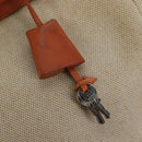 HERMES Herbag A Dos Backpack Canvas 2way Beige Silver Auth 189543-21
