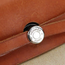 HERMES Herbag A Dos Backpack Canvas 2way Beige Silver Auth 189543-22