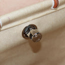 HERMES Herbag A Dos Backpack Canvas 2way Beige Silver Auth 189543-23