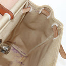 HERMES Herbag A Dos Backpack Canvas 2way Beige Silver Auth 189543-25