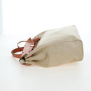HERMES Herbag A Dos Backpack Canvas 2way Beige Silver Auth 189543-3
