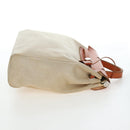 HERMES Herbag A Dos Backpack Canvas 2way Beige Silver Auth 189543-4