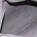 HERMES Her Line MM Hand Bag Canvas Gray Silver Auth 189544-11