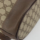 GUCCI GG Supreme Web Sherry Line Bag PVC Beige Gold 001 58 6354 Auth 189545A-14