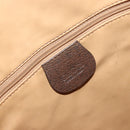 GUCCI GG Supreme Web Sherry Line Bag PVC Beige Gold 001 58 6354 Auth 189545A-17