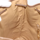 GUCCI GG Supreme Web Sherry Line Bag PVC Beige Gold 001 58 6354 Auth 189545A-20
