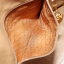 GUCCI GG Supreme Web Sherry Line Bag PVC Beige Gold 001 58 6354 Auth 189545A-22