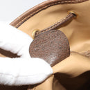 GUCCI GG Supreme Web Sherry Line Bag PVC Beige Gold 001 58 6354 Auth 189545A-23