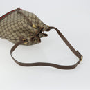 GUCCI GG Supreme Web Sherry Line Bag PVC Beige Gold 001 58 6354 Auth 189545A-7