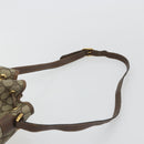 GUCCI GG Supreme Web Sherry Line Bag PVC Beige Gold 001 58 6354 Auth 189545A-8