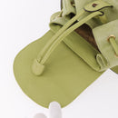 GUCCI Bamboo Backpack Suede Green Gold 003 8030 Auth 189546A-20