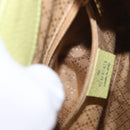 GUCCI Bamboo Backpack Suede Green Gold 003 8030 Auth 189546A-25