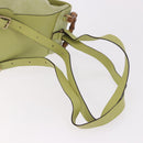 GUCCI Bamboo Backpack Suede Green Gold 003 8030 Auth 189546A-9