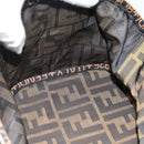 FENDI Zucca Canvas Vanity Hand Bag Black Brown Auth 189549-20