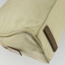 PRADA Hand Bag Nylon Ivory Gold Auth 189552A-17