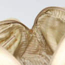 PRADA Hand Bag Nylon Ivory Gold Auth 189552A-22