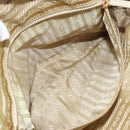 PRADA Hand Bag Nylon Ivory Gold Auth 189552A-25