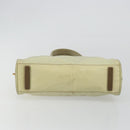 PRADA Hand Bag Nylon Ivory Gold Auth 189552A-5