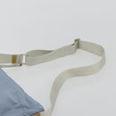 PRADA Shoulder Bag Nylon Light Blue Silver Auth 189553A-10