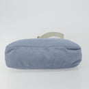 PRADA Shoulder Bag Nylon Light Blue Silver Auth 189553A-11