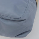 PRADA Shoulder Bag Nylon Light Blue Silver Auth 189553A-12