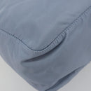 PRADA Shoulder Bag Nylon Light Blue Silver Auth 189553A-15