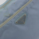 PRADA Shoulder Bag Nylon Light Blue Silver Auth 189553A-17