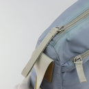PRADA Shoulder Bag Nylon Light Blue Silver Auth 189553A-18