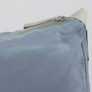 PRADA Shoulder Bag Nylon Light Blue Silver Auth 189553A-4