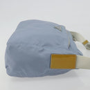 PRADA Shoulder Bag Nylon Light Blue Silver Auth 189553A-5