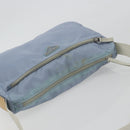 PRADA Shoulder Bag Nylon Light Blue Silver Auth 189553A-7